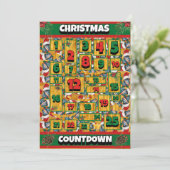 Cartes Pour Fêtes Annuelles Doberman Chien Compte de Noël Calendrier de l'Aven (Debout devant)