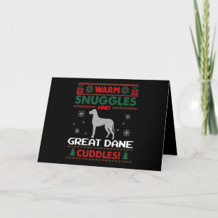 Cartes Pour Fêtes Annuelles Dog Merry Christmas Great Dane Dog