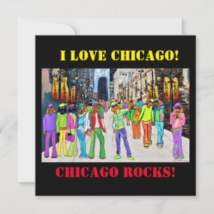 Cartes Pour Fêtes Annuelles Dog Town Chicago
