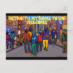 Cartes Pour Fêtes Annuelles Dog Town City - DETROIT