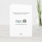 Cartes Pour Fêtes Annuelles Doggie dans la fenêtre de Noël (Dos)