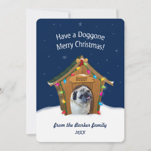 Cartes Pour Fêtes Annuelles Doggone Merry Christmas