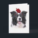 Cartes Pour Fêtes Annuelles Dogs~Original Ditzy saluant le colley de<br><div class="desc">Dogs~Original Ditzy Card~Border de salutation Collie~Hanukkah</div>