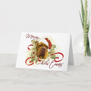 Cartes Pour Fêtes Annuelles Dogue de Bordeaux
