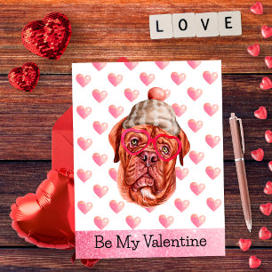 Cartes Pour Fêtes Annuelles Dogue de Bordeaux Saint-Valentin Chiens Ma Saint-V