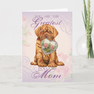 Cartes Pour Fêtes Annuelles Dogue Heart Maman
