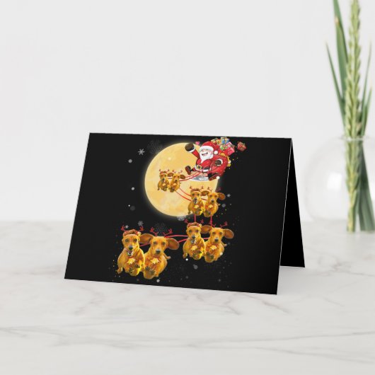 Cartes Pour Fêtes Annuelles Don de chien | Christmas Dachshund Chien drôle (Devant)