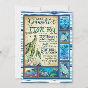 Cartes Pour Fêtes Annuelles Don de fille   Lettre À Ma Fille De Maman