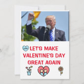 Cartes Pour Fêtes Annuelles donald trump valentines jour FUNNY Holiday Card (Devant)