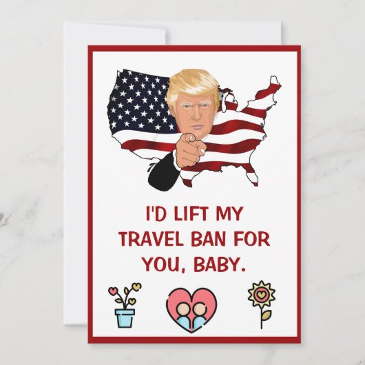 Cartes Pour Fêtes Annuelles donald trump valentines jour FUNNY Holiday Card (Devant)