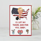 Cartes Pour Fêtes Annuelles donald trump valentines jour FUNNY Holiday Card (Debout devant)