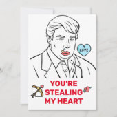 Cartes Pour Fêtes Annuelles donald trump valentines jour FUNNY Holiday Card (Devant)