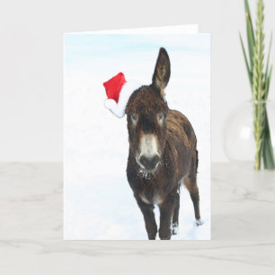 Cartes Pour Fêtes Annuelles Donkey de Noël