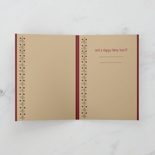 Cartes Pour Fêtes Annuelles Doodle Chiens Chaud et Fuzzy Noël Personnalisé (Intérieur)