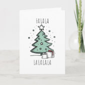 Cartes Pour Fêtes Annuelles Doodle Fa La La Christmas (Devant)