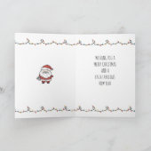 Cartes Pour Fêtes Annuelles Doodle Fa La La Christmas (Intérieur)