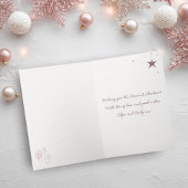 Cartes Pour Fêtes Annuelles Doodle rose romantique photo Joyeux Noël plié