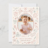 Cartes Pour Fêtes Annuelles Doodle Whimsical Feliz Navidad Noël espagnol (Devant)