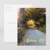 Cartes Pour Fêtes Annuelles D'or. Colorado (Devant / Derrière)