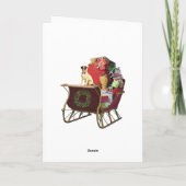 CARTES POUR FÊTES ANNUELLES DORMIR AVEC JACK RUSSELL (Dos)