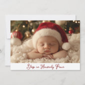 Cartes Pour Fêtes Annuelles Dormir dans une paix céleste  (Devant)