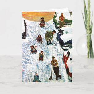 Cartes Pour Fêtes Annuelles Dormir et creuser