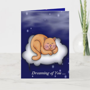 Cartes Pour Fêtes Annuelles Dormir Kitty