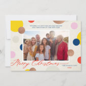 Cartes Pour Fêtes Annuelles Dottie Joyeux Noël Famille Photo (Devant)