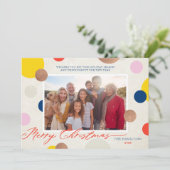 Cartes Pour Fêtes Annuelles Dottie Joyeux Noël Famille Photo (Debout devant)