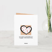 Cartes Pour Fêtes Annuelles Dotty Hearts kraft Love Note Card (Dos)