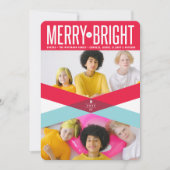 Cartes Pour Fêtes Annuelles Double Flèches Rouge Et Bleu Joyeux Et Lumineux Ph (Devant)