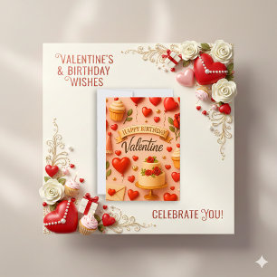 Cartes Pour Fêtes Annuelles Douce Pêche 3D Anniversaire Saint-Valentin Fantais