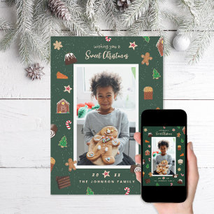 Cartes Pour Fêtes Annuelles Douce photo de friandises de Noël cuites au four