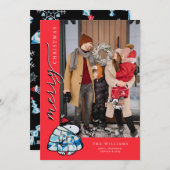 Cartes Pour Fêtes Annuelles Doudoune Peanuts Snoopy Hiver Jack (Devant / Derrière)