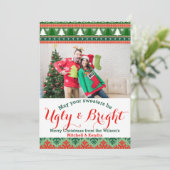 Cartes Pour Fêtes Annuelles Douleur de Noël moche (Debout devant)