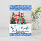 Cartes Pour Fêtes Annuelles Douleur de Noël moche (Debout devant)