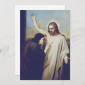 Cartes Pour Fêtes Annuelles Douter de Saint Thomas par Silvestro Lega (Devant / Derrière)