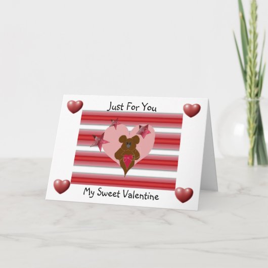 Cartes Pour Fêtes Annuelles Doux Valentin (Devant)