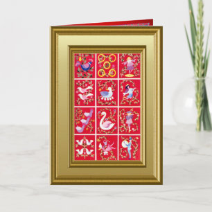 Cartes Pour Fêtes Annuelles Douze jours de Noël