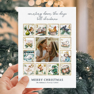 Cartes Pour Fêtes Annuelles Douze jours de Noël Photo