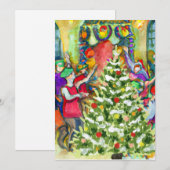 Cartes Pour Fêtes Annuelles Douzième Nuit (Devant / Derrière)