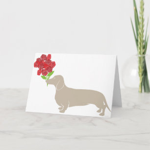 Cartes Pour Fêtes Annuelles Doxie livre 12 Roses Rouges - Saint Valentin! ! !