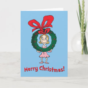 Cartes Pour Fêtes Annuelles Dr. Seuss Cindy-Lou Who - Couronne