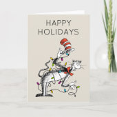 Cartes Pour Fêtes Annuelles Dr. Seuss | Grinch | Chat mischievous dans le chap (Devant)