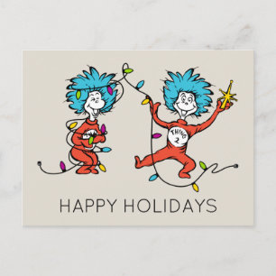 Cartes Pour Fêtes Annuelles Dr. Seuss Grinch Chose Un Chose Deux Danse