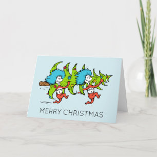 Cartes Pour Fêtes Annuelles Dr. Seuss Grinch Chose Un Chose Deux Noël