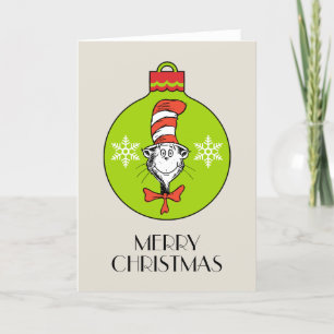 Cartes Pour Fêtes Annuelles Dr. Seuss Grinch Classique Chat dans le Chapea