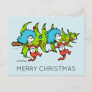 Cartes Pour Fêtes Annuelles Dr. Seuss Le Grinch Chose 1 Chose 2 Noël