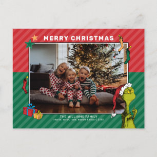 Cartes Pour Fêtes Annuelles Dr. Seuss Photo de famille du Grinch