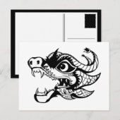 Cartes Pour Fêtes Annuelles dragon (Devant / Derrière)